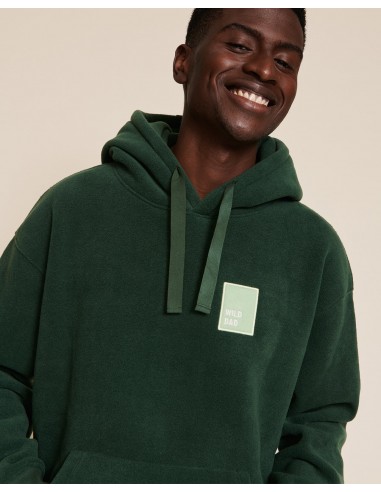 Le hoodie Wild dad en polaire recyclée - vert nuit store