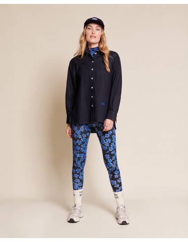 Le legging Loulou en coton bio - Fleurs bleues en ligne des produits 