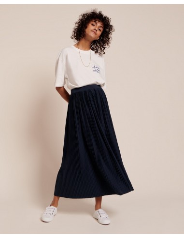 La jupe plissée Adèle femme - navy sur le site 