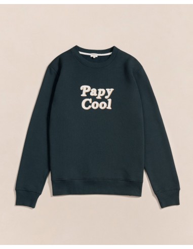 Le sweat Papy cool en coton bio - charbon offre 