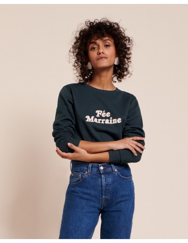 Le sweat Fée marraine en coton bio - charbon offre 