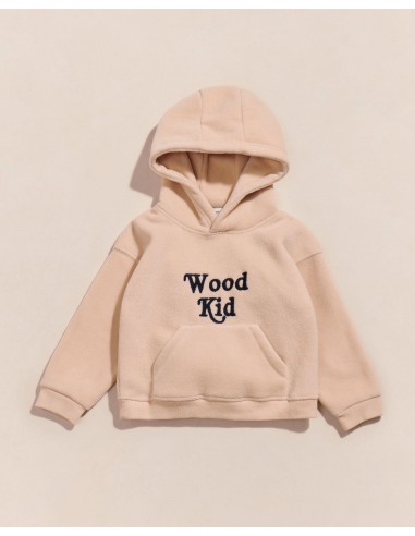 Le hoodie Wood kid en polaire recyclée - beige pour bénéficier 